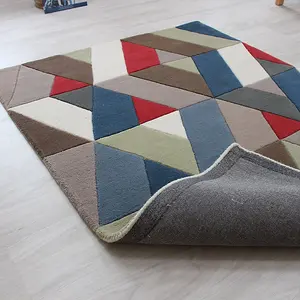 Funky Chevron Multicolour Rugs Rug 140x200cm for the Living Room