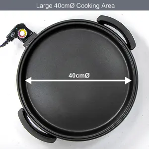 Quest 35500 40cm Multi-Function Electric Cooker Pan with Lid