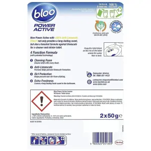 Bloo Power Active Toilet Rim Block Lemon 100g x 3