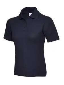 Uneek - Unisex Ultra Cotton Poloshirt - 100% Ring Spun Combed Cotton - Navy - Size XS