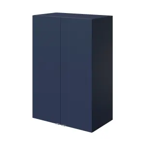 GoodHome Imandra Matt Blue Double Deep Wall cabinet (W)600mm (H)900mm