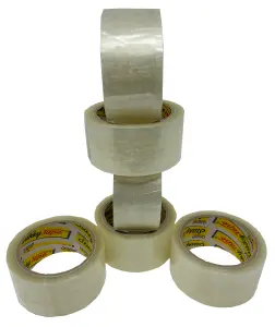 6 Pack of Clear Stikky Tape - 50mm x 66m