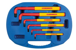 Laser Tools 5515 6pc VDE 1000V Insulated Extra Long Hex Key Set 2.5-8mm