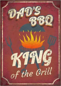 Primus King of the Grill Metal Wall Sign