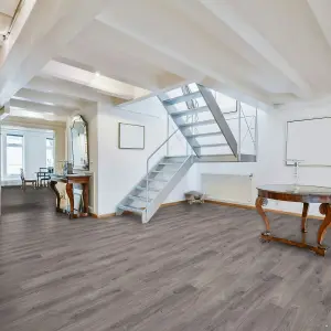 597 Helsinki Roma  Lino Flooring Sheet Grey Wood Effect Vinyl Flooring for -2m(6'6") X 2m(6'6")-4m²