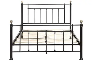 Harpenden Black Metal Small Double Bed Frame 4ft