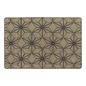 JVL Elegance Machine Washable Doormat and Runner, Stars