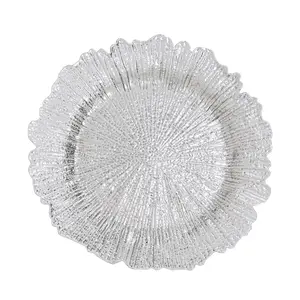 Maison by Premier Dia Silver Finish Reef Charger Plate