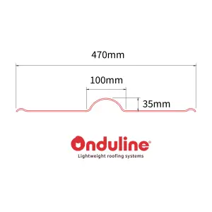 Onduline Green Bitumen Ridge piece (L)1000mm (W)420mm