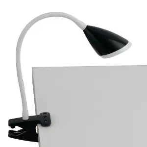 Luminosa HEGEL Clamp Reading Table Lamp Black 260lm 4000K 9.5x33cm