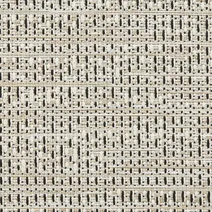 Seam Flat Weave Easy Clean Plain Rug - Beige/Black - 120x170