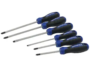 Faithfull Boxed Soft Grip Screwdriver Set, 6 Piece FAISDSET6PRO