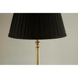 Kaat Polyester Blend Empire Lamp Shade ( Screw On ) Black / 20cm H x 30cm W x 30cm D