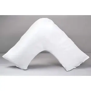 Slumberdown V Shape Pregnancy Pillow 1 Pack - Medium Support with 1 Pillowcase Orthopaedic 35x84cm