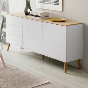 Dot 411.48cm Sideboard White/Oak