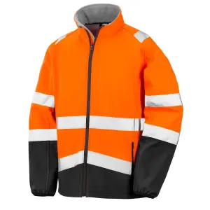 Result Safeguard Mens Printable Safety Softshell Jacket