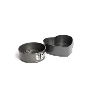 MasterClass Carbon Steel Set of Non-Stick Spring Form Loose Base Cake Pan