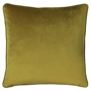 Paoletti Blenheim Geometric Piped Feather Filled Cushion