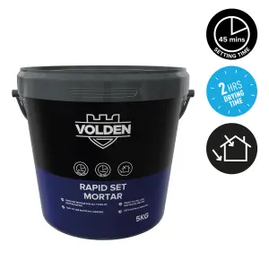 Volden Rapid set Mortar, 5kg Tub - Requires mixing before use