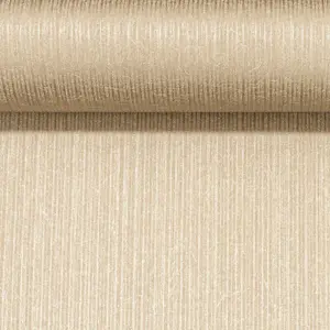 Gold Shimmer Vinyl Wallpaper Metallic Plain Fashion For Walls Erismann 10004-30