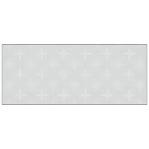 Laura Ashley Matt Pearl white Wicker Glass Self-adhesive Bathroom Splashback (H)25cm (W)60cm