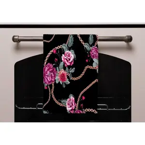 Cotton Floral Waffle Kitchen Towel (Set of 3)