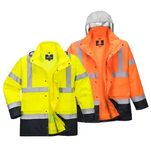 Portwest Hi-Vis 4-in-1 Contrast Traffic Jacket