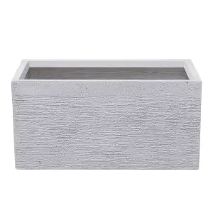 Plant Pot 60 x 29 x 30 cm White MYRA