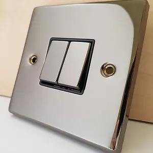 Black Nickel Rj11 Socket - Black Trim - SE Home