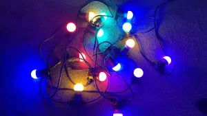 10M Drop String Lights with 15 E27 Holder, IP65, connectable