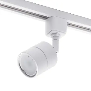 Litecraft Soho White 2 Head 1m Straight Kitchen Ceiling Light with LED Bulbs