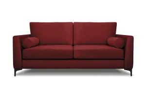 Modern Home Zara 3 Seater and Lovechair Set Oxblood