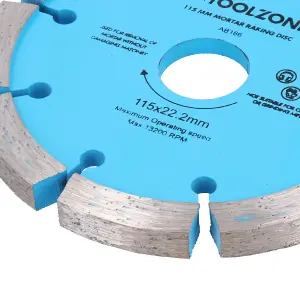 115mm x 8mm Mortar Raking Diamond Pointing Disc Blade Masonry 4-1/2" 10pk