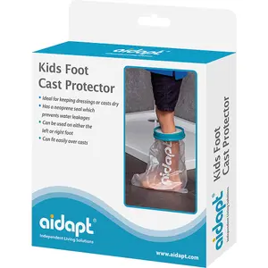 Kids Foot Cast Protector - Neoprene Seal - Half Length Foot Leg Bandage Cover