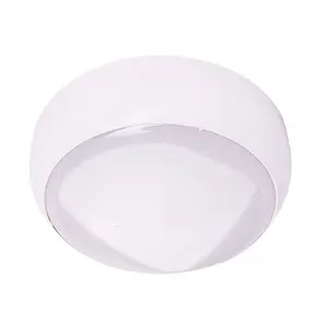 Fern Howard LED Wall Light or Ceiling Light Flush Fitted 325mm Round Icebreaker Chrome Microwave Sensor Bulkhead 1250lm IP44