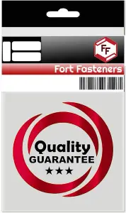 Fort Fasteners Glass Plate Plain 25mm EB Pack of 100