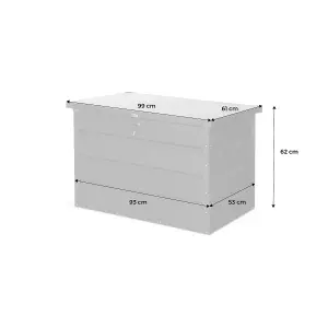 sweeek. Metal garden box 600L Dallas Aluminium