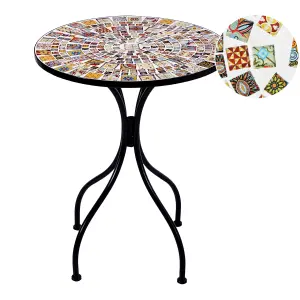 Beliani Retro Garden Table Black CASARIO