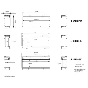 Be Modern Insito 2kW Matt Black Glass effect Electric Fire (H)505mm (W)1025mm (D)235mm