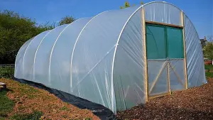 14ft x 36ft Straight Sided Polytunnel Kit, Heavy Duty Professional Greenhouse