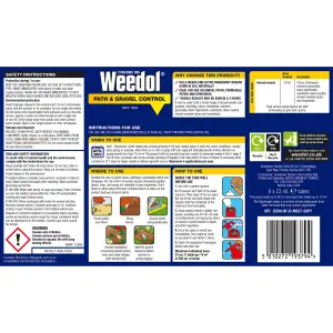 Weedol Path & gravel Concentrated Weed killer 0.17L, Pack of 6