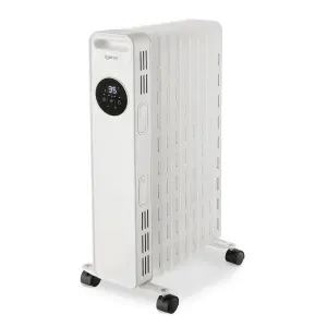 Igenix IG2621 Digital Oil Filled Radiator, White (Pack of 2)