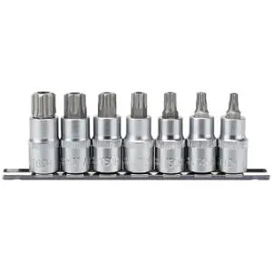 Draper 1/2" Sq. Dr. Draper TX-STAR Security Socket Bit Set 7 Piece 16334