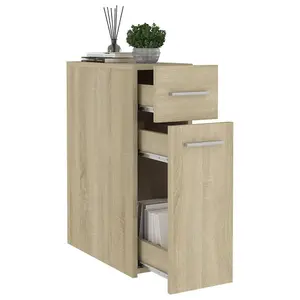 Berkfield Apothecary Cabinet Sonoma Oak 20x45.5x60 cm Engineered Wood