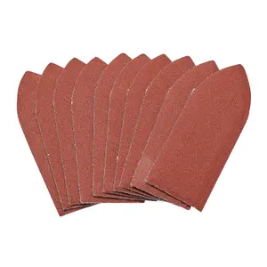 Draper  Hook and Loop Aluminium Oxide Sanding Sheets, 32 x 92mm, 240 Grit (Pack of 10) 99263