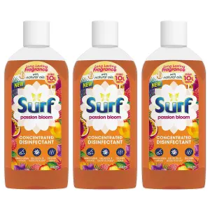 Surf Concentrated Disinfectant Passion Bloom Multi-Purpose Cleaner, 240ml, 3pk