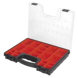 Sealey Parts Storage Case With 20 Removable Compartments - Red/Black APAS2R