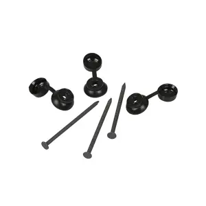 PACK OF 1 (Total 400 Fixings) - Black Roof Sheet Fixings