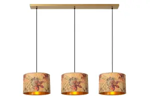 Lucide Tanselle Retro Pendant light - 3xE27 - Multicolor