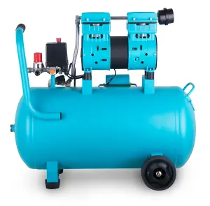 POLLOR 50L Air Compressor Silent 5.2 CFM Low Noise Oilless 750W Garage Tool 8 Bar